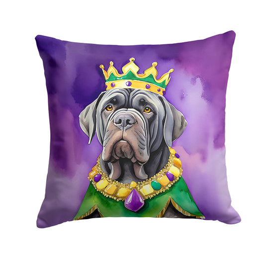 Buy this Neapolitan Mastiff King of Mardi Gras Throw Pillow