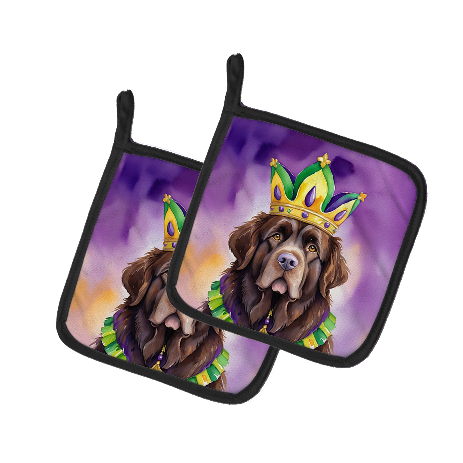 Buy this Newfoundland King of Mardi Gras Pair of Pot Holders