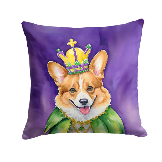 Buy this Corgi King of Mardi Gras Throw Pillow