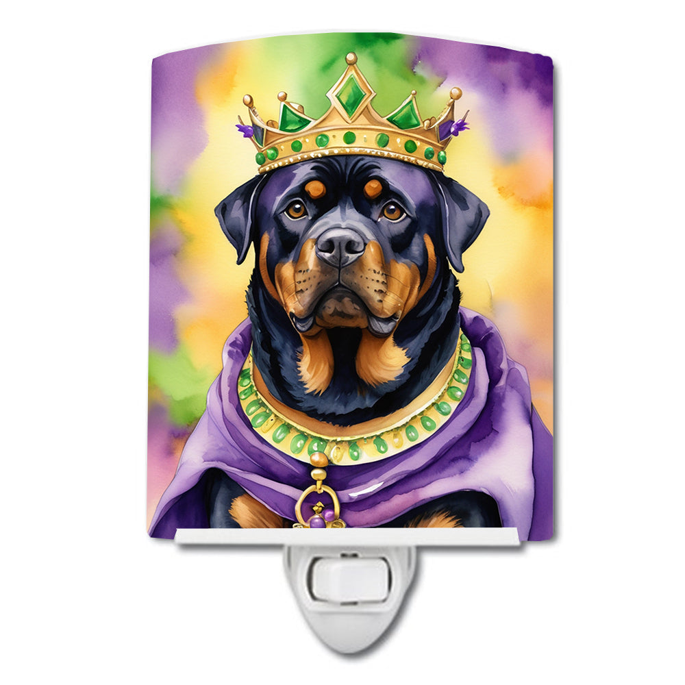 Buy this Rottweiler King of Mardi Gras Ceramic Night Light