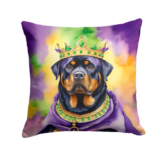 Buy this Rottweiler King of Mardi Gras Throw Pillow