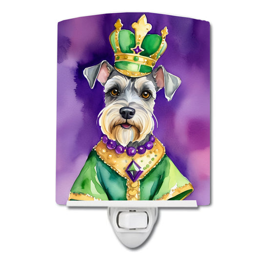 Buy this Schnauzer King of Mardi Gras Ceramic Night Light