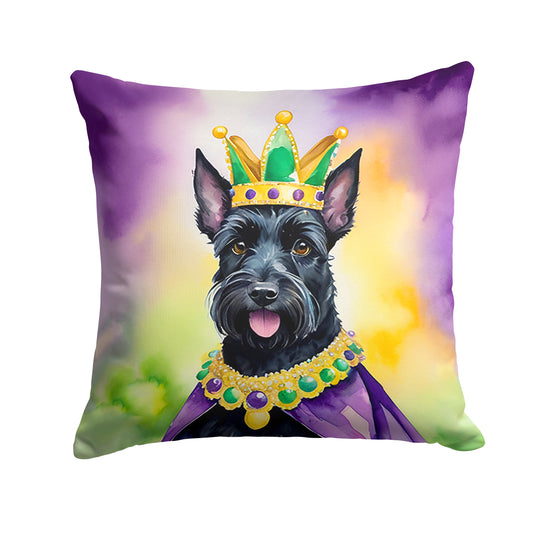 Buy this Scottish Terrier King of Mardi Gras Throw Pillow