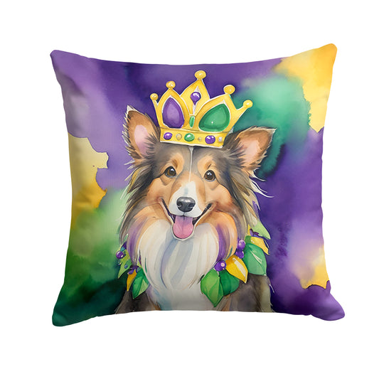 Buy this Sheltie King of Mardi Gras Throw Pillow