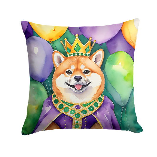 Buy this Shiba Inu King of Mardi Gras Throw Pillow