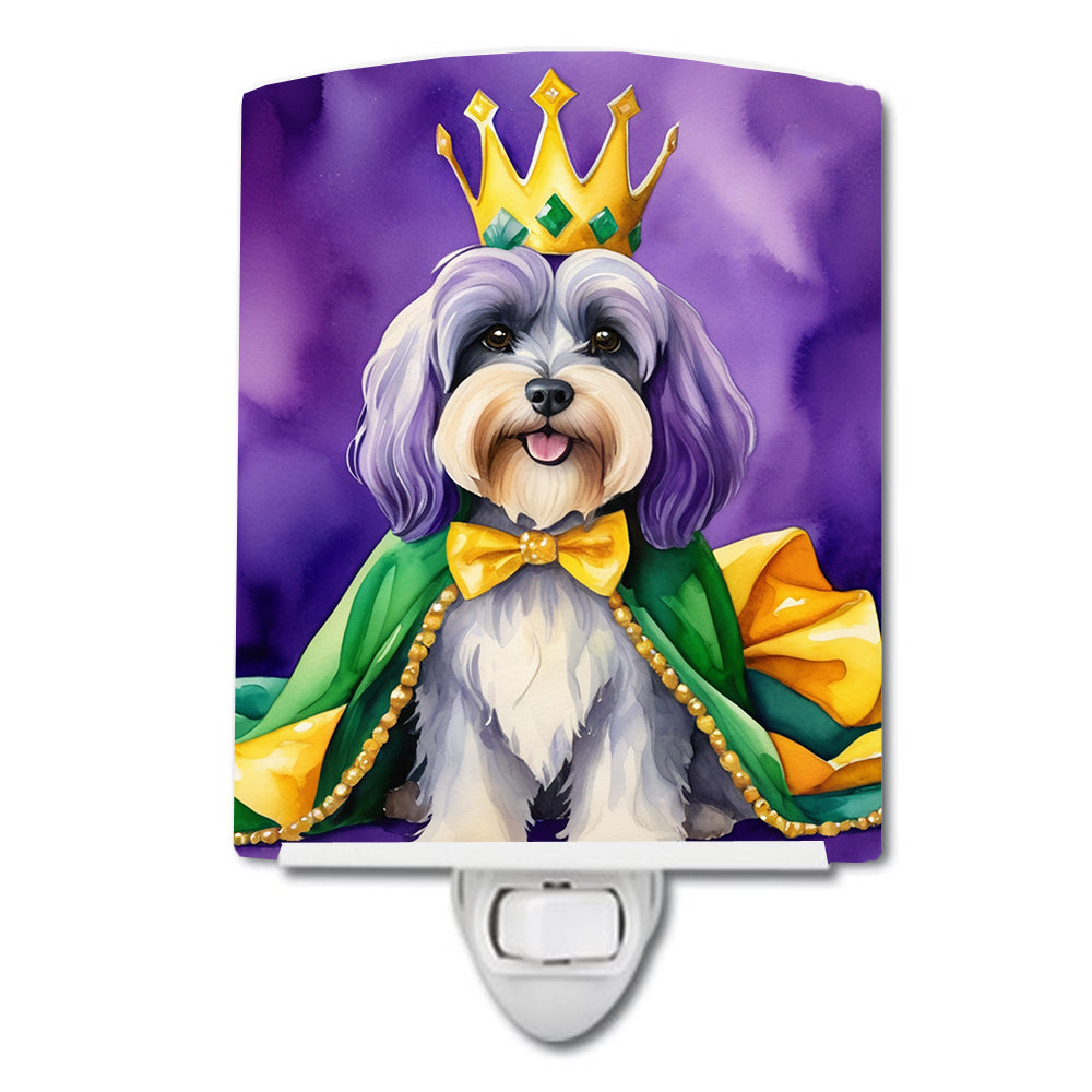 Buy this Tibetan Terrier King of Mardi Gras Ceramic Night Light