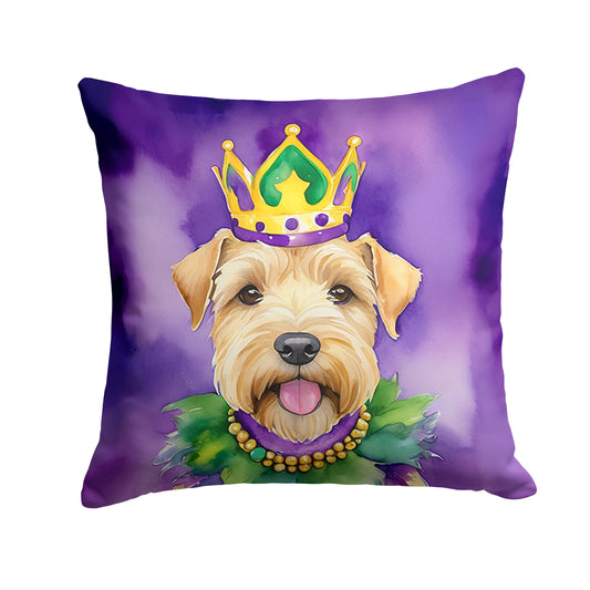 Buy this Wheaten Terrier King of Mardi Gras Throw Pillow