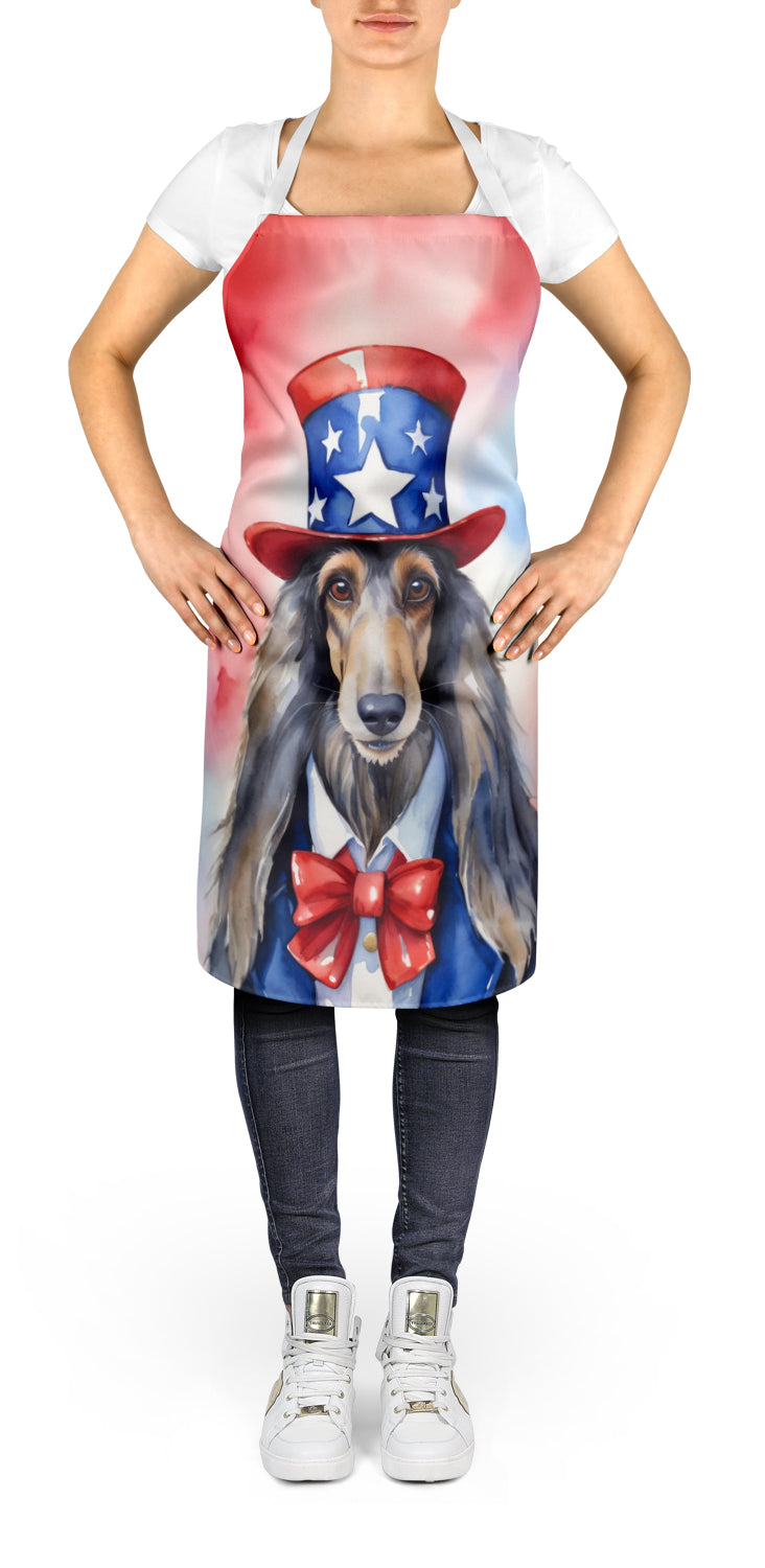 Afghan Hound Patriotic American Apron