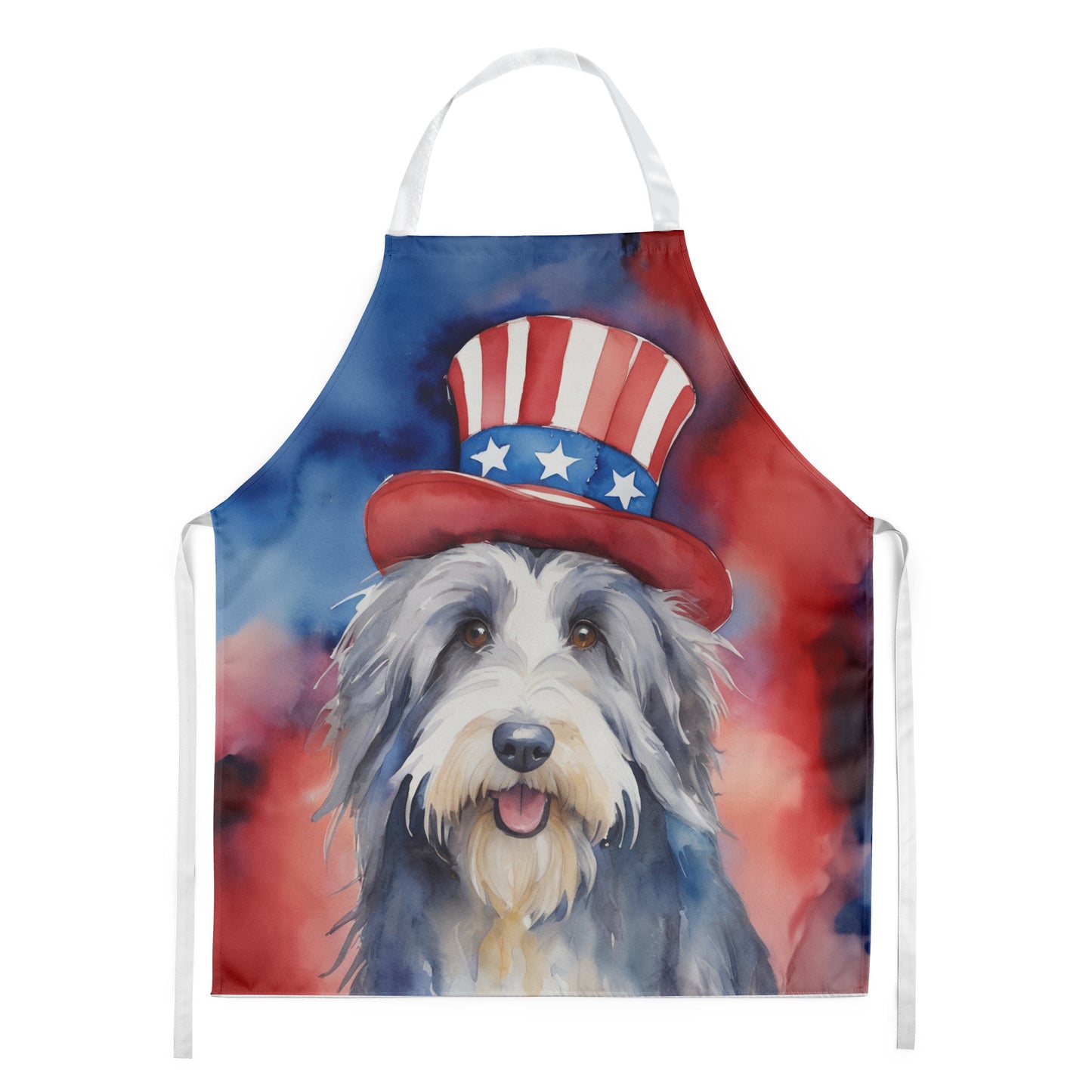 Buy this Bearded Collie Patriotic American Apron