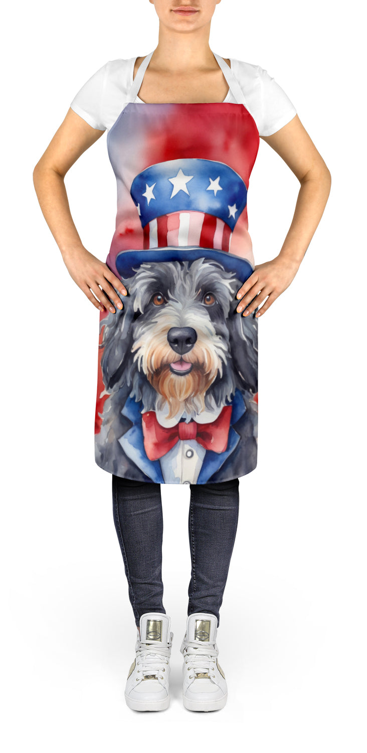 Bergamasco Sheepdog Patriotic American Apron