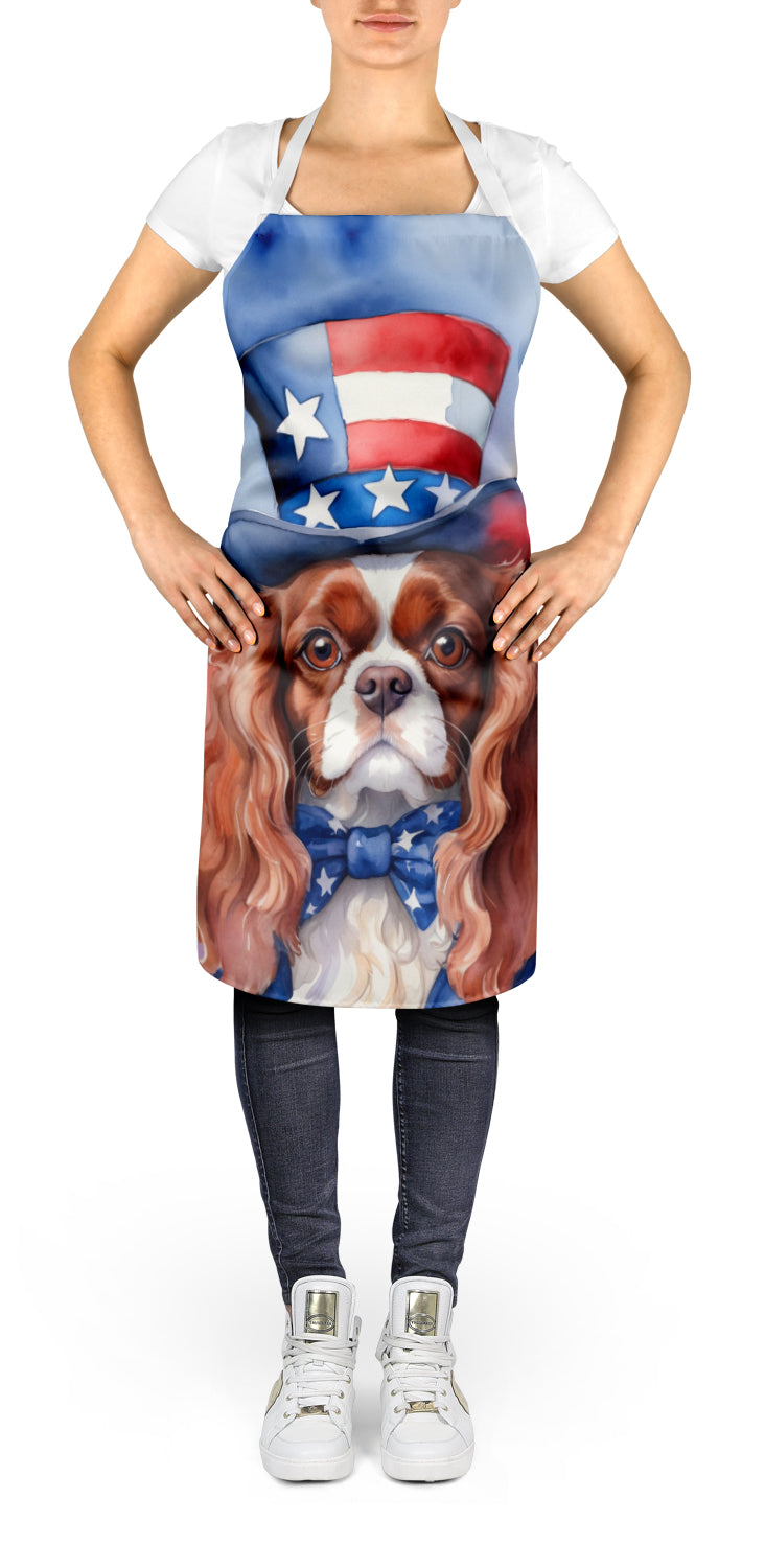 Cavalier Spaniel Patriotic American Apron