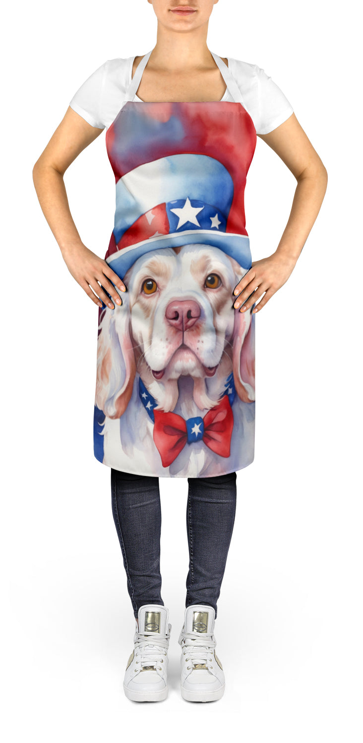 Clumber Spaniel Patriotic American Apron