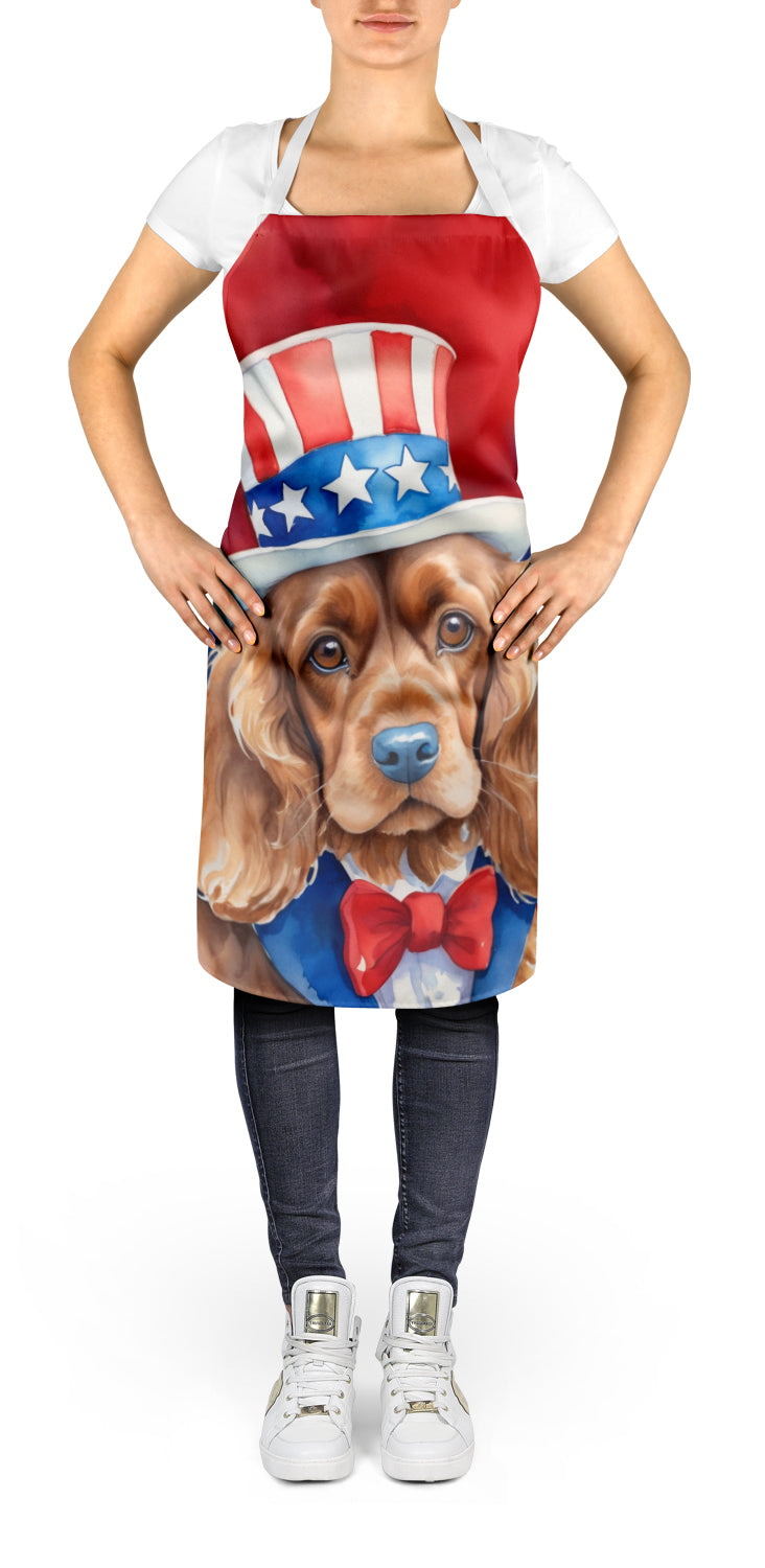 Cocker Spaniel Patriotic American Apron