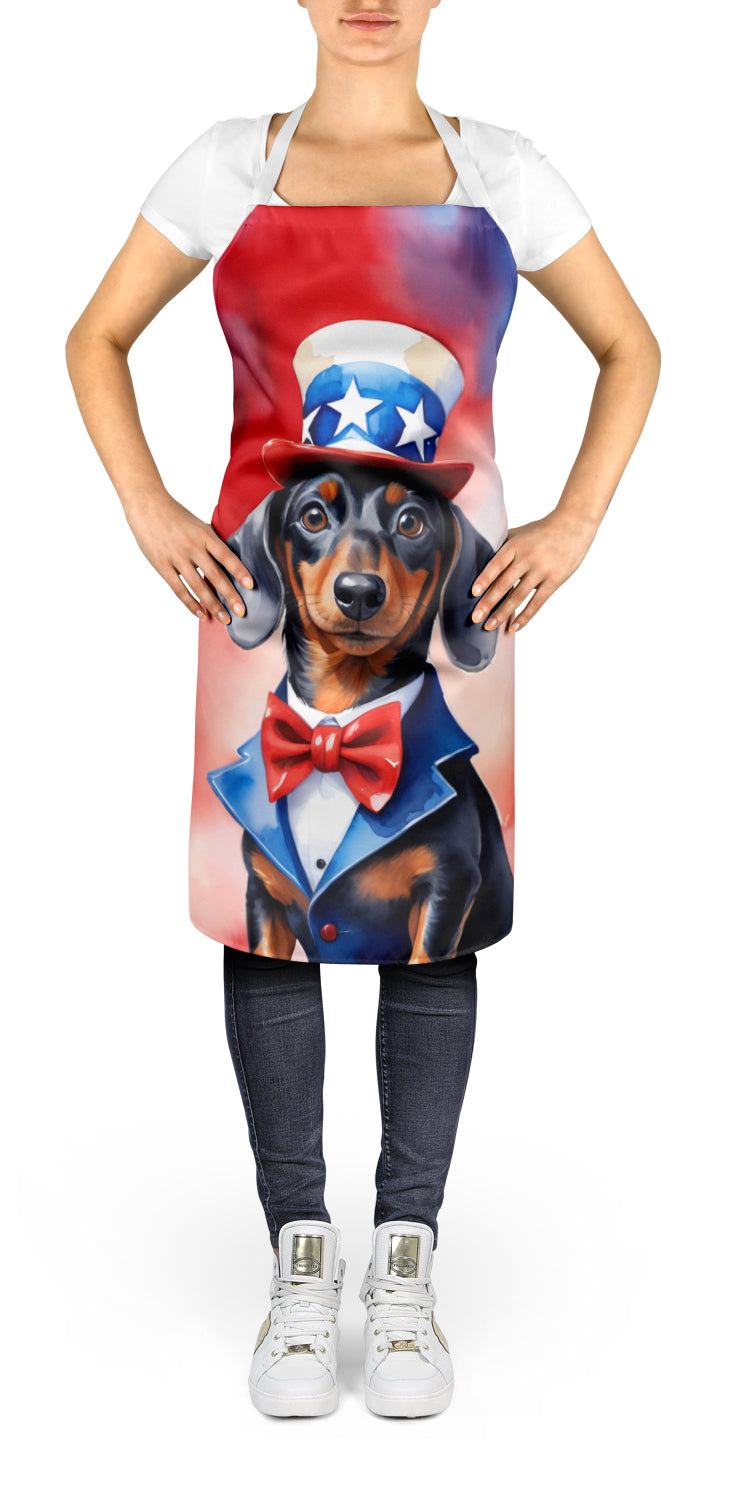 Dachshund Patriotic American Apron