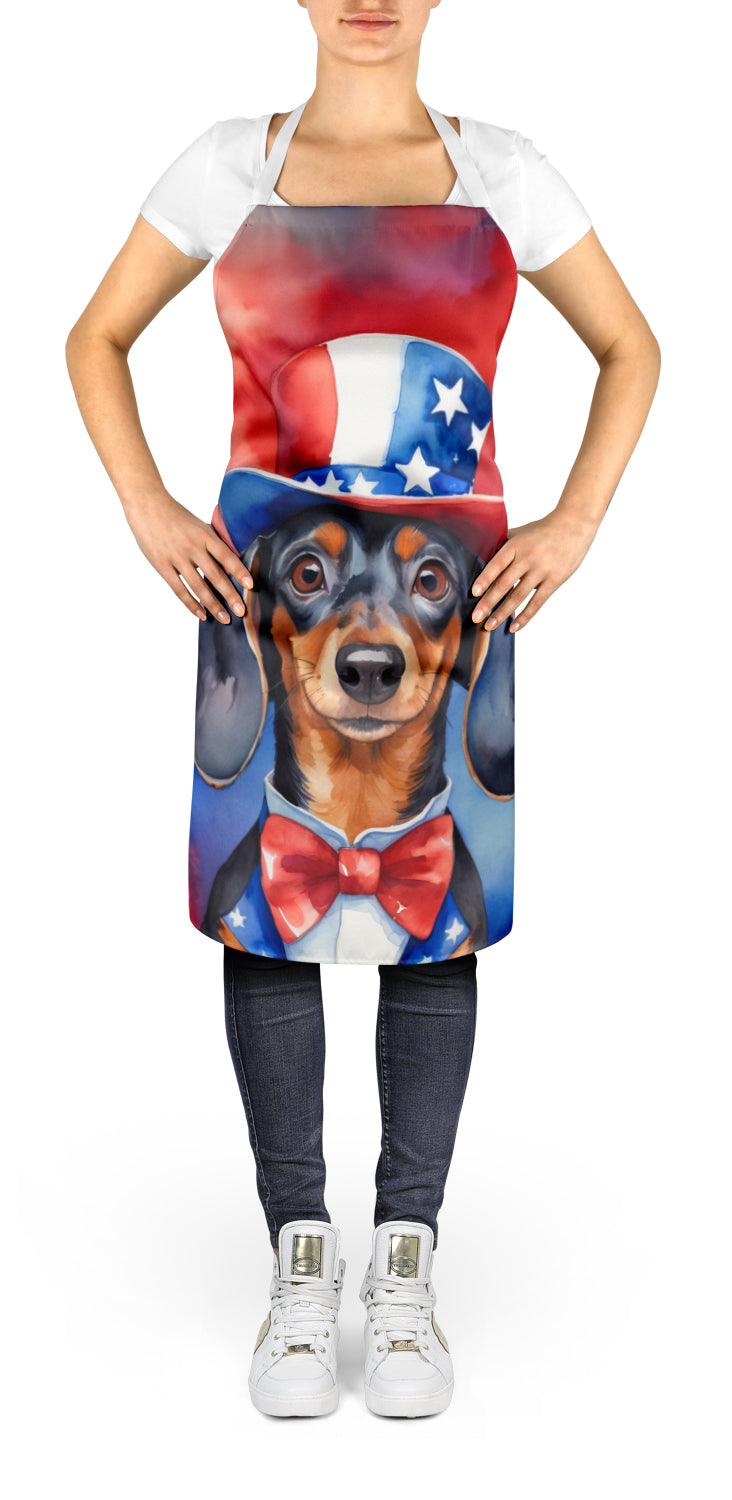 Dachshund Patriotic American Apron