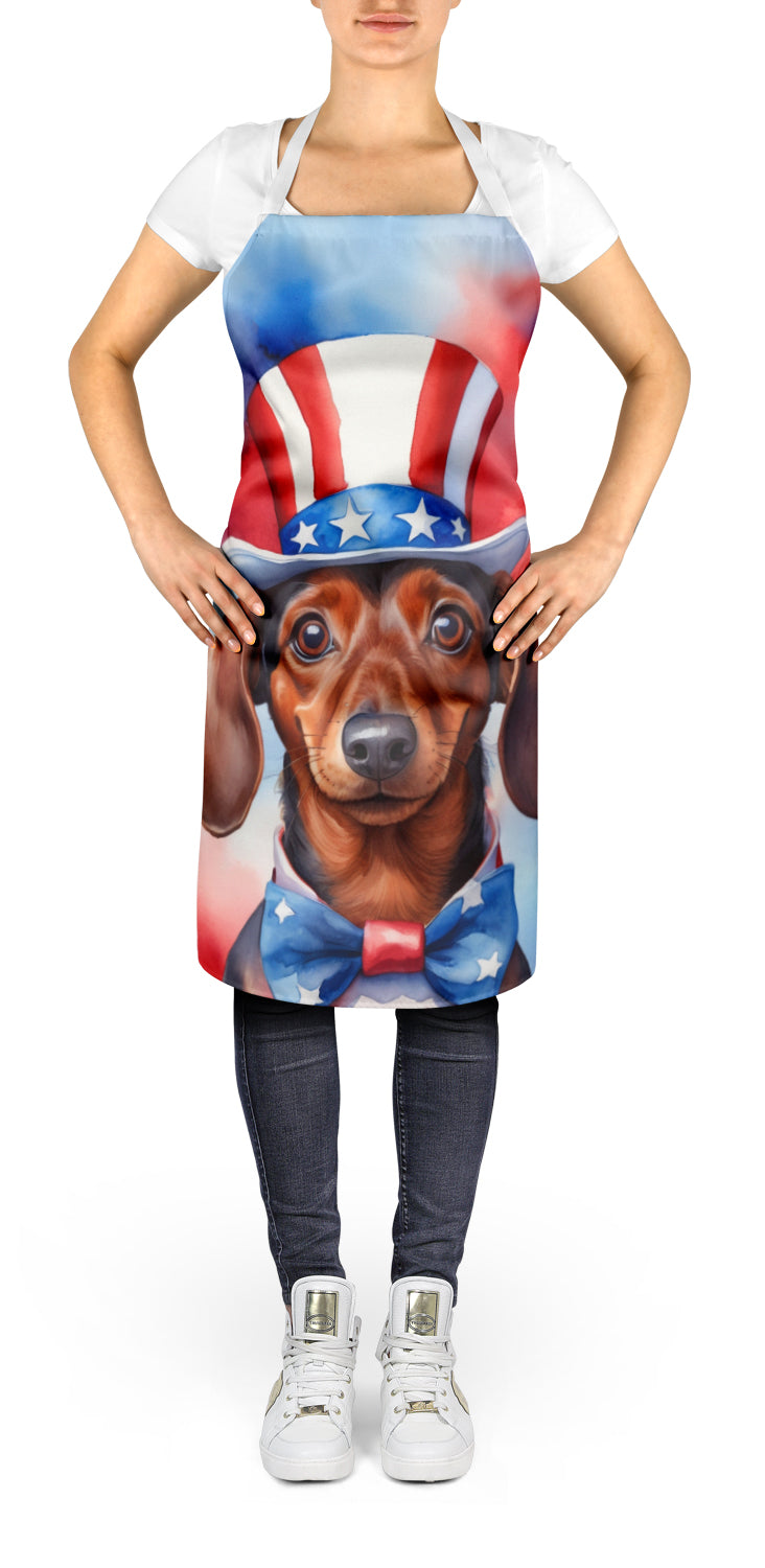 Dachshund Patriotic American Apron