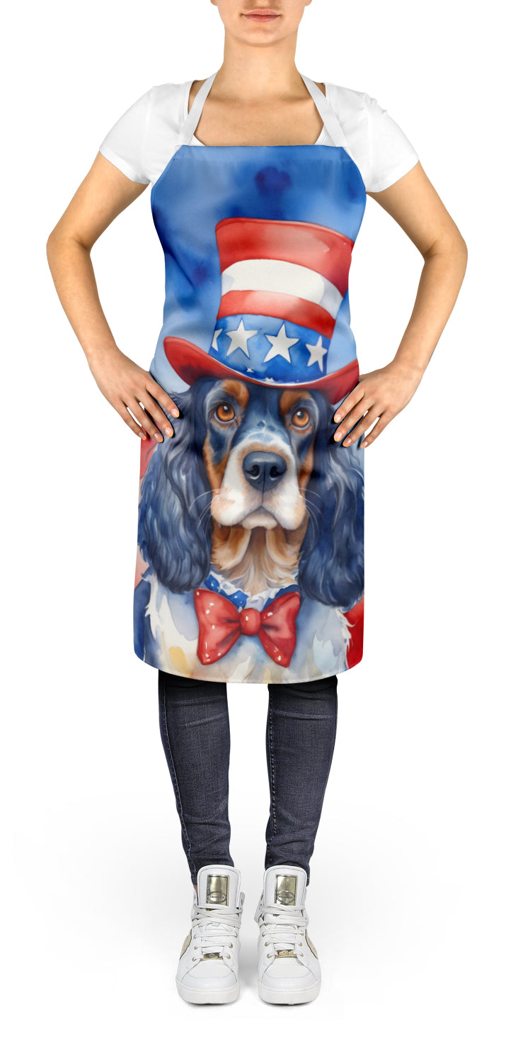 English Cocker Spaniel Patriotic American Apron