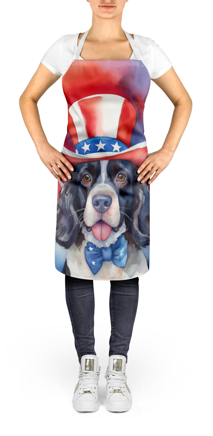 English Springer Spaniel Patriotic American Apron