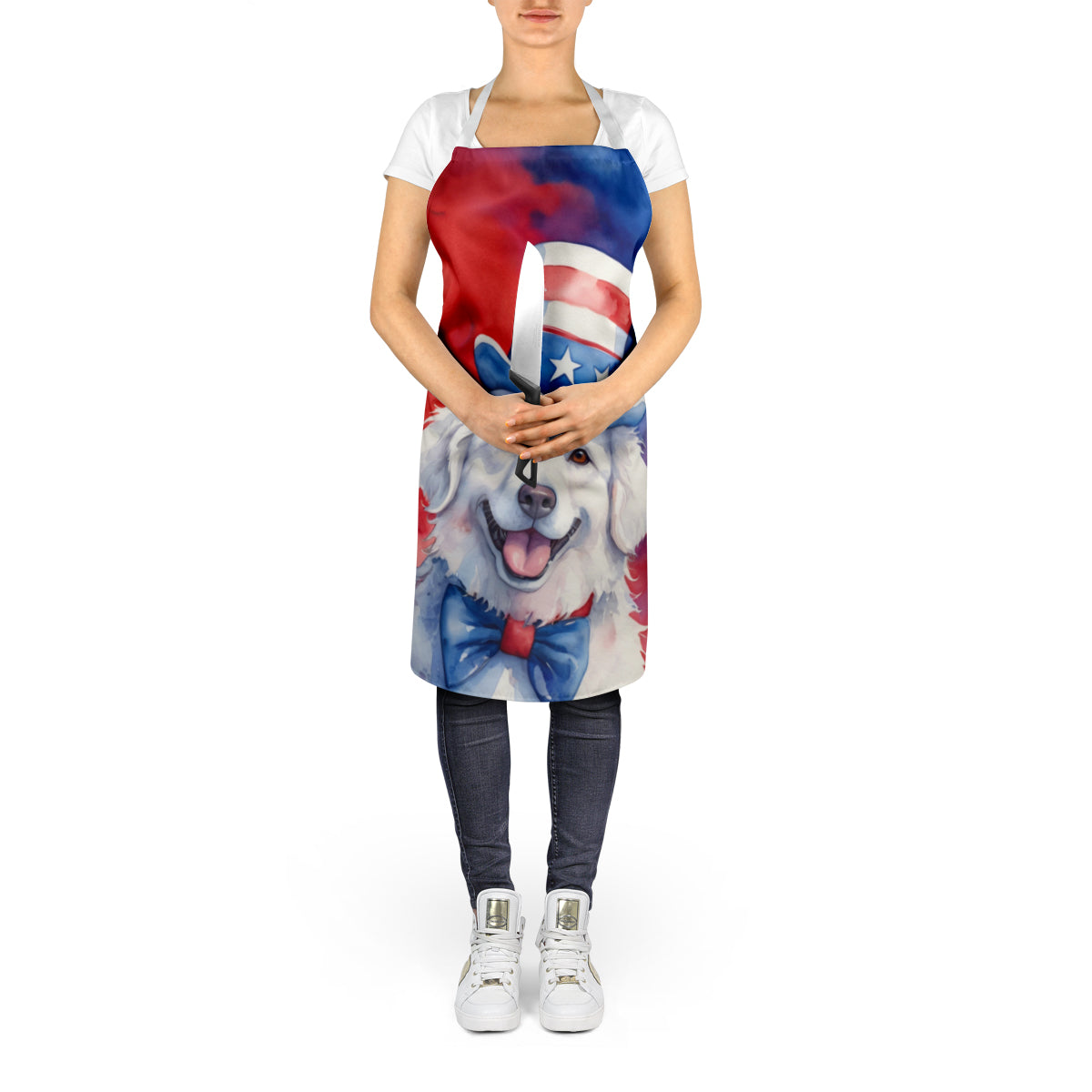 Kuvasz Patriotic American Apron