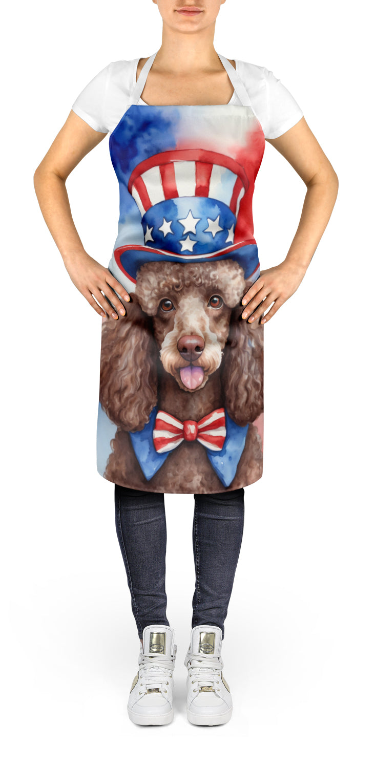 Poodle Patriotic American Apron