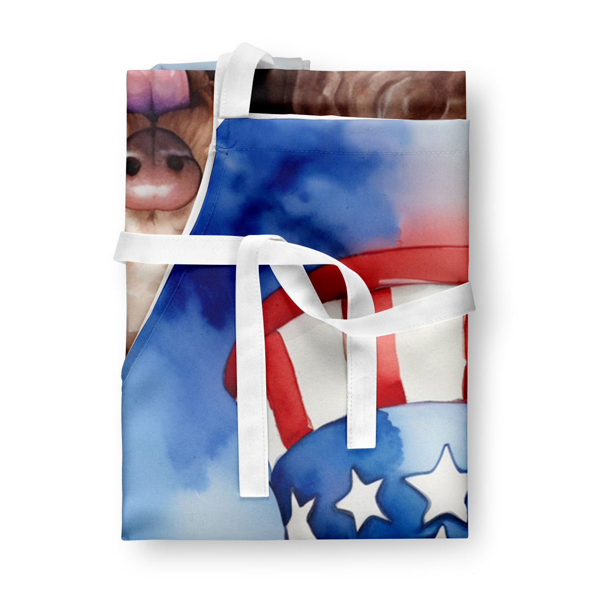 Poodle Patriotic American Apron