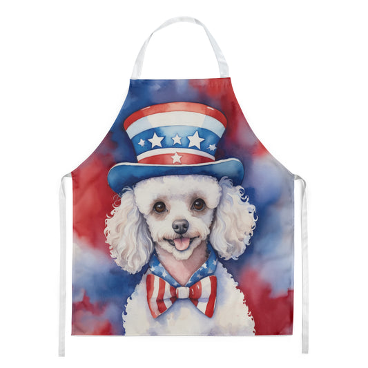 Buy this White Poodle Patriotic American Apron