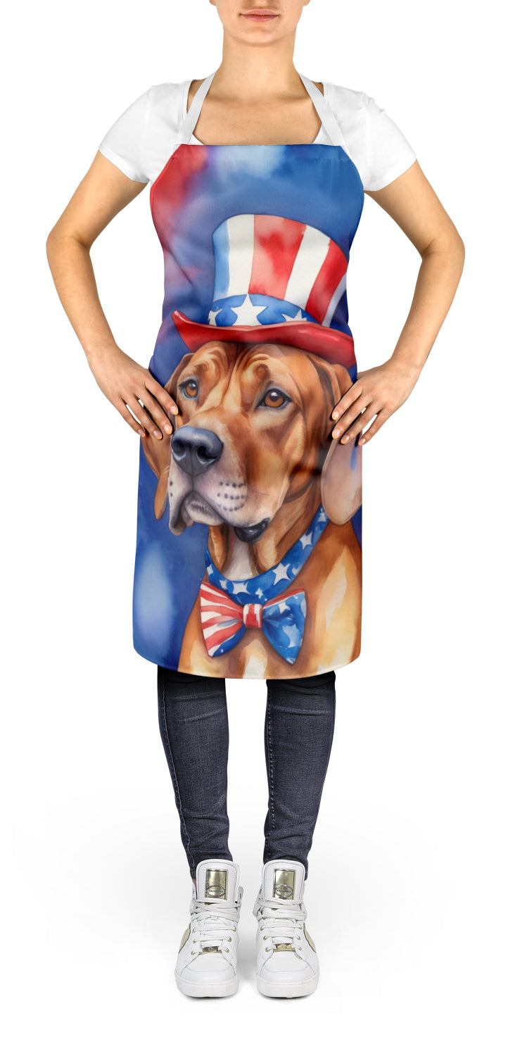 Rhodesian Ridgeback Patriotic American Apron