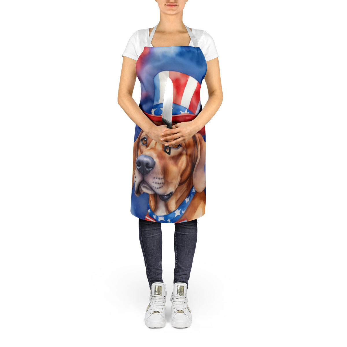 Rhodesian Ridgeback Patriotic American Apron