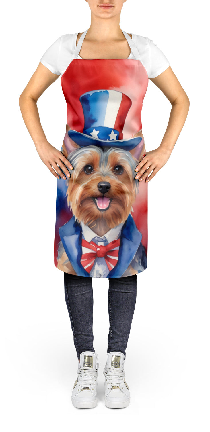 Silky Terrier Patriotic American Apron