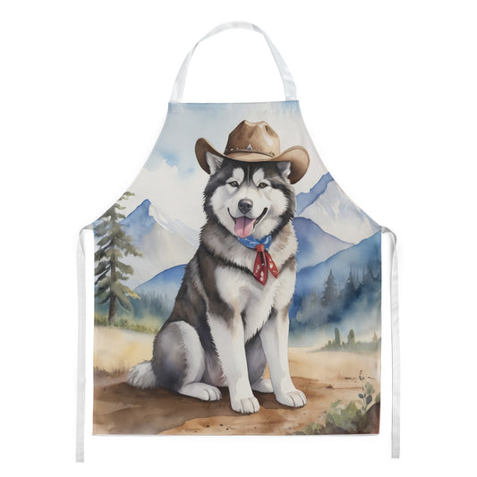 Buy this Alaskan Malamute Cowboy Welcome Apron