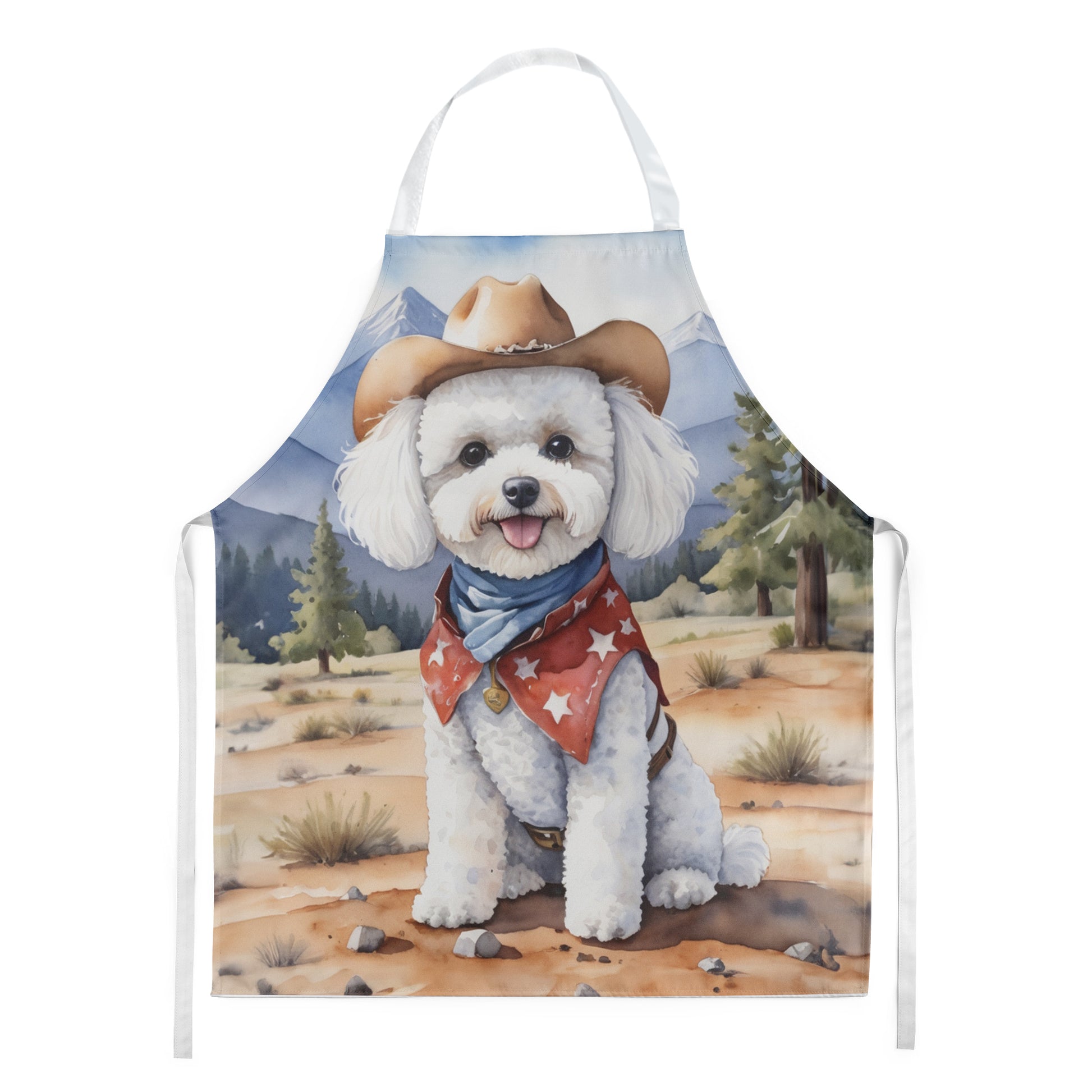 Buy this Bichon Frise Cowboy Welcome Apron