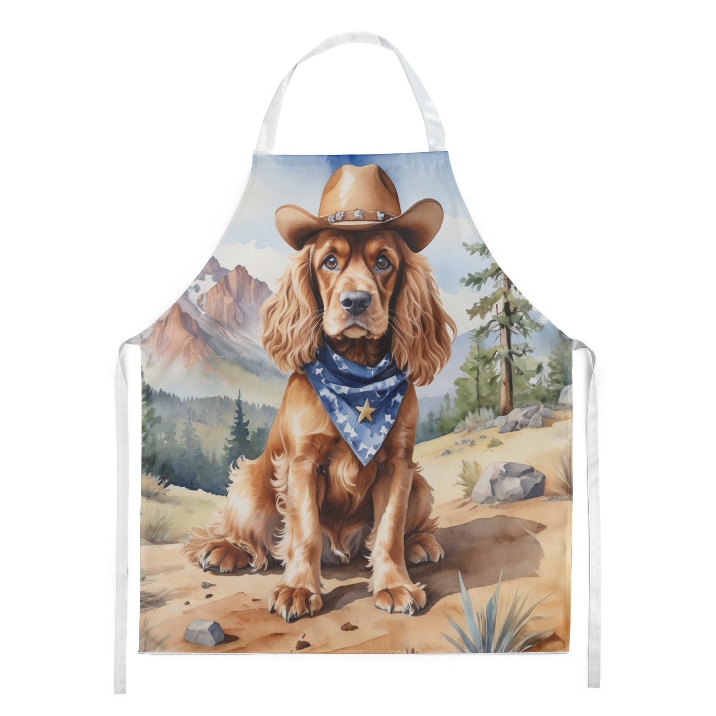 Buy this Cocker Spaniel Cowboy Welcome Apron