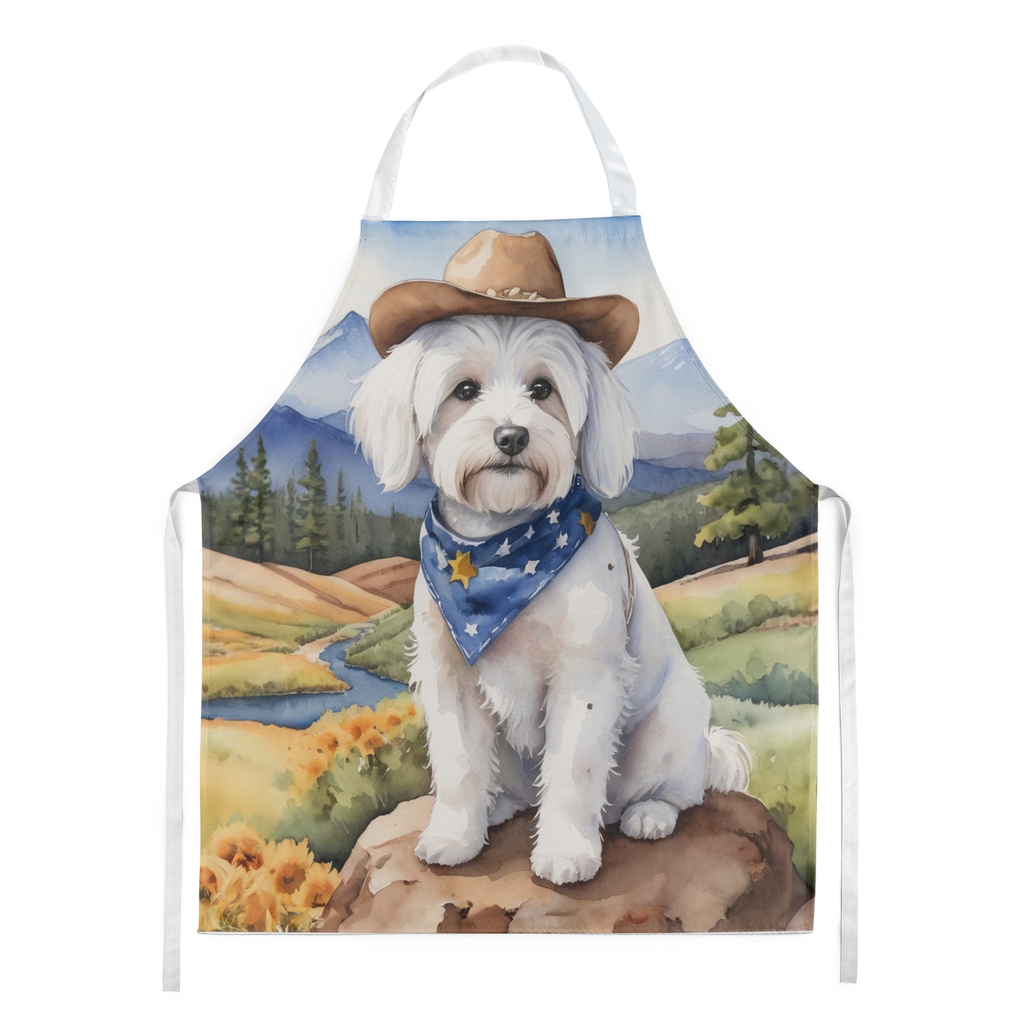 Buy this Coton de Tulear Cowboy Welcome Apron