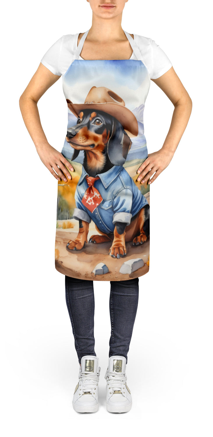 Dachshund Cowboy Welcome Apron