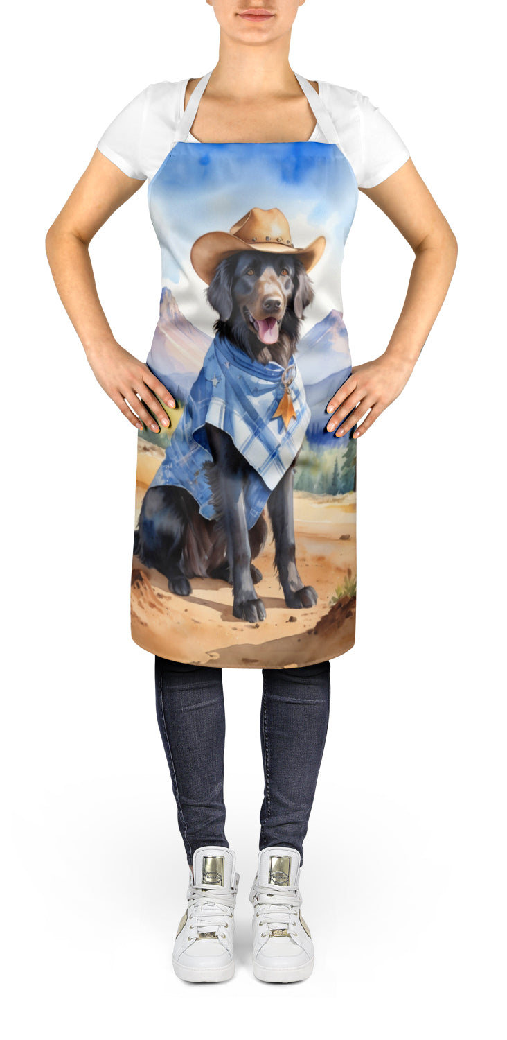 Flat-Coated Retriever Cowboy Welcome Apron