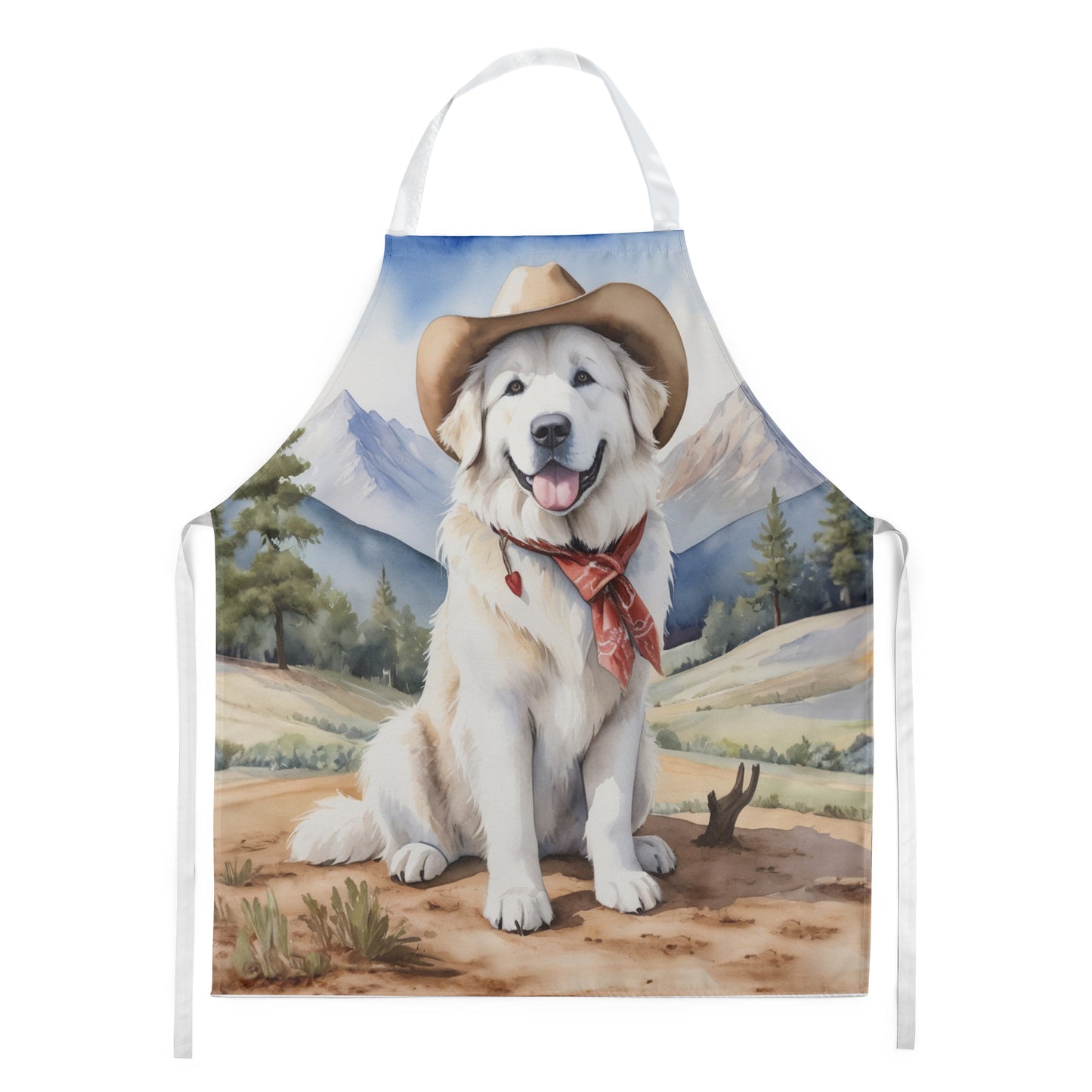 Buy this Great Pyrenees Cowboy Welcome Apron