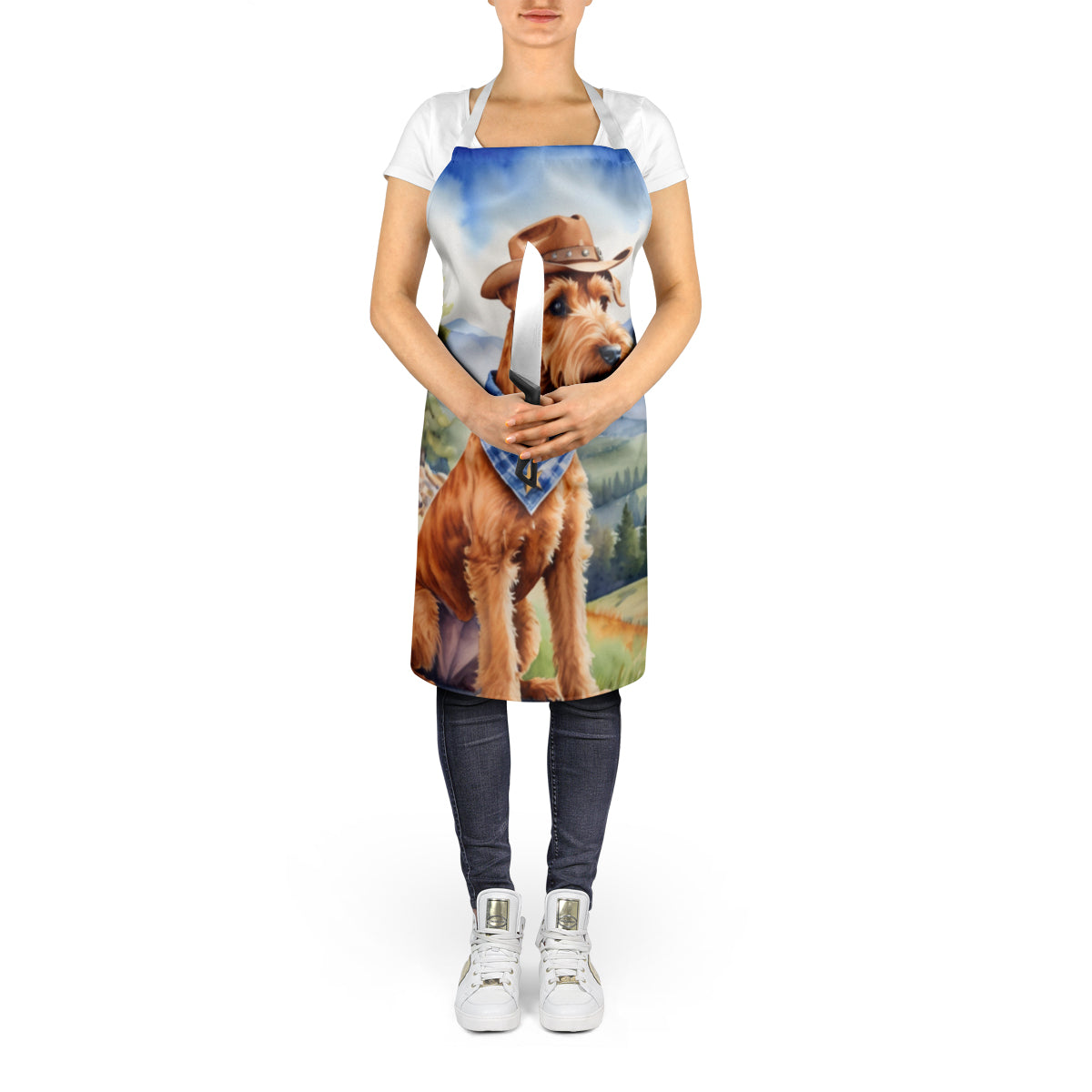 Irish Terrier Cowboy Welcome Apron