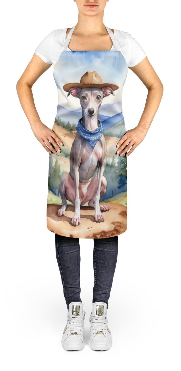 Italian Greyhound Cowboy Welcome Apron