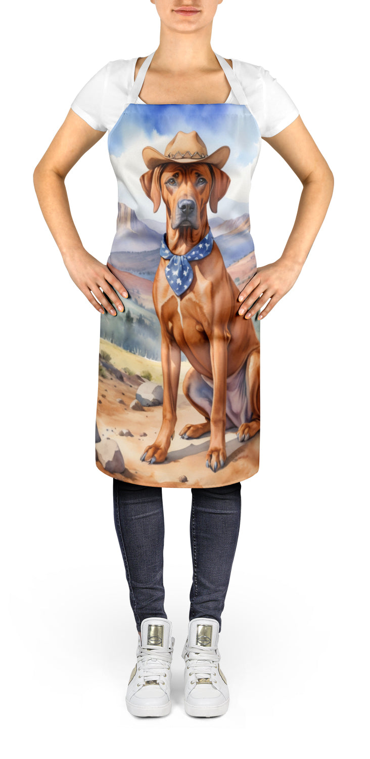 Rhodesian Ridgeback Cowboy Welcome Apron