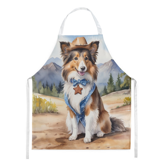 Buy this Sheltie Cowboy Welcome Apron