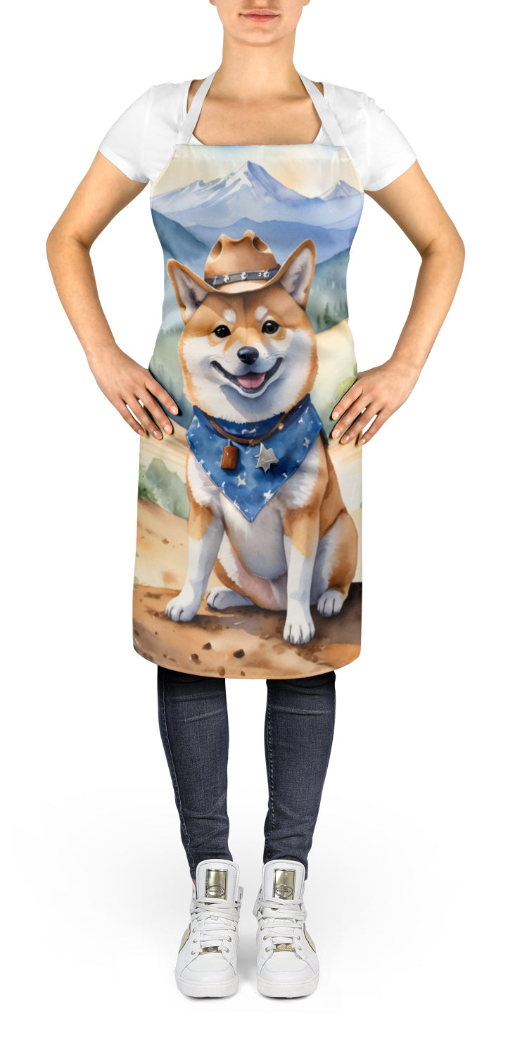 Shiba Inu Cowboy Welcome Apron