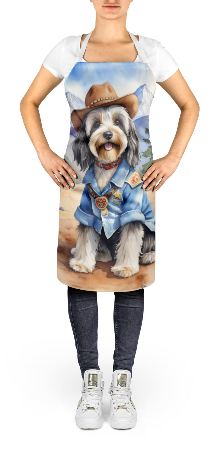 Tibetan Terrier Cowboy Welcome Apron