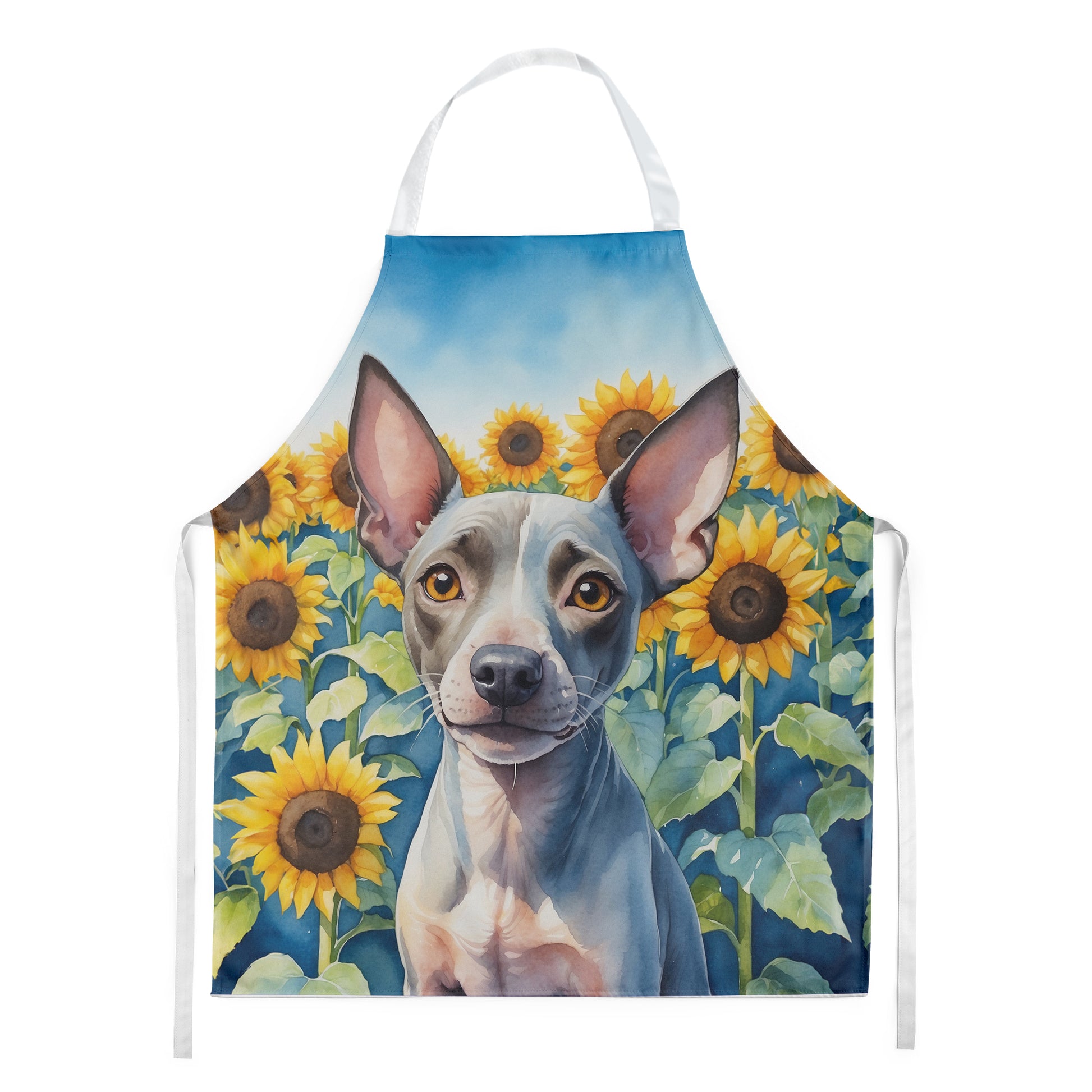 Buy this American Hairless Terrier in Sunflowers Apron