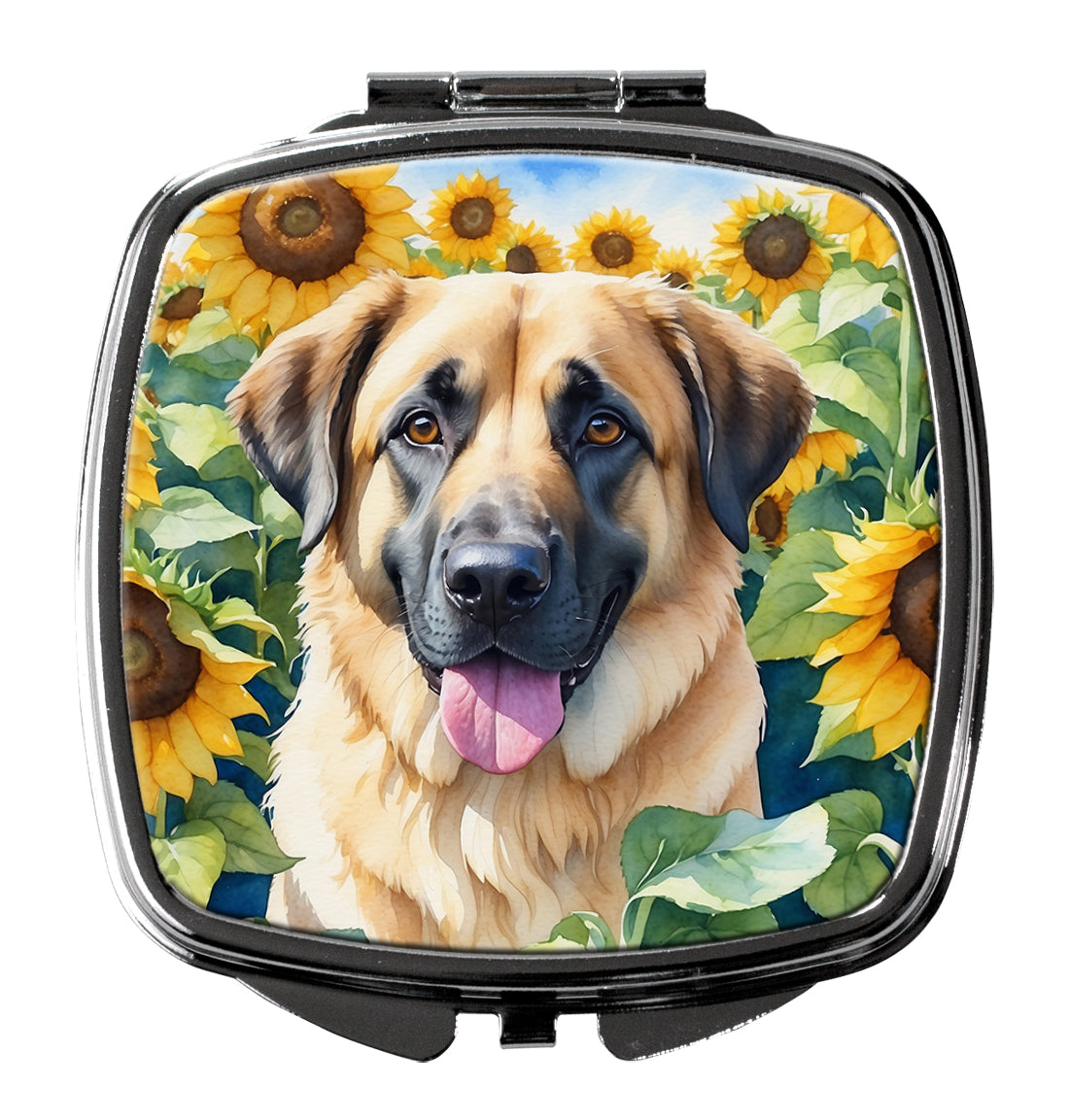Buy this Anatolian Shepherd in Sunflowers Compact Mirror