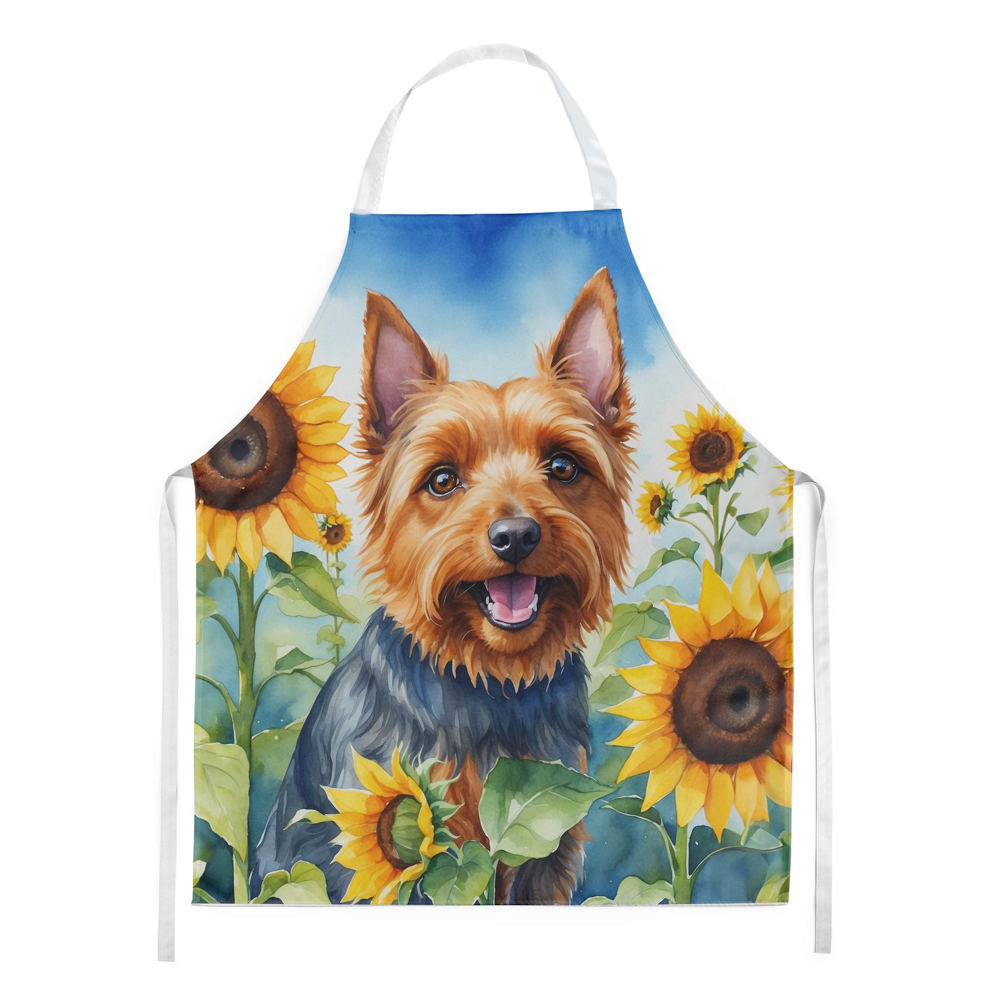 Buy this Australian Terrier in Sunflowers Apron