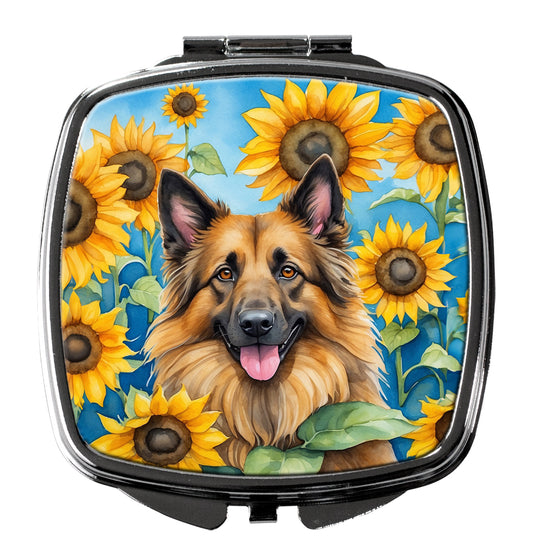 Buy this Belgian Tervuren in Sunflowers Compact Mirror