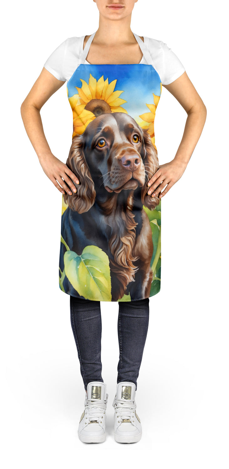 Boykin Spaniel in Sunflowers Apron