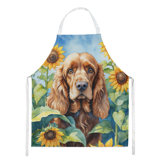 Buy this Cocker Spaniel in Sunflowers Apron