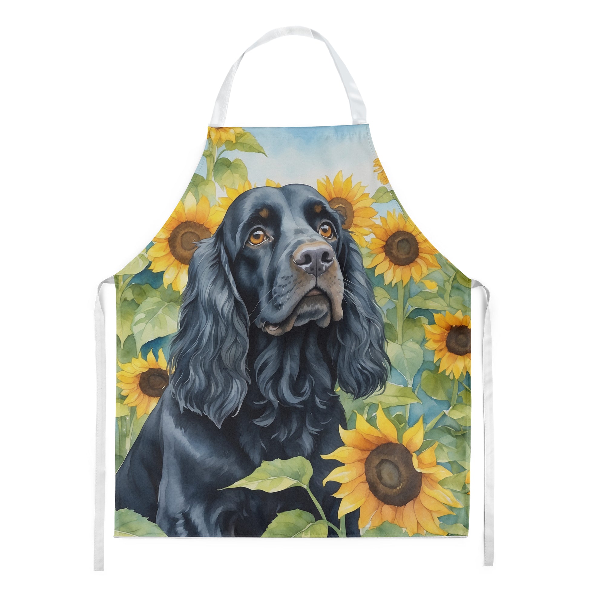 Buy this Cocker Spaniel in Sunflowers Apron