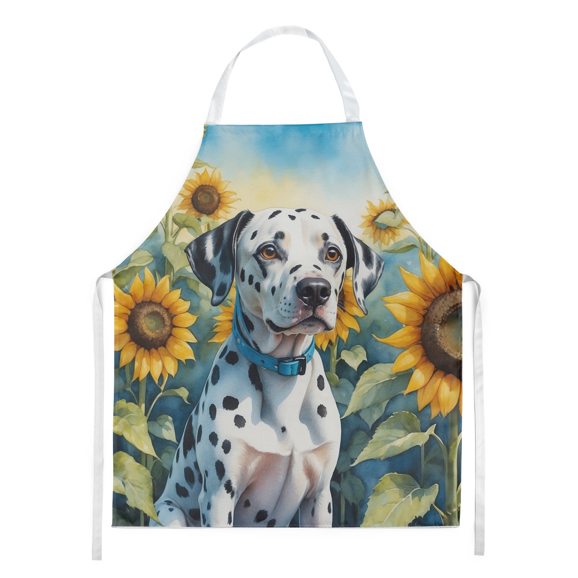 Buy this Dalmatian in Sunflowers Apron